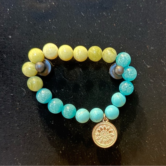 Stella & Dot Jewelry - 🔥Stella & Dot - Turquoise Foundation Stretch Bracelet - OS